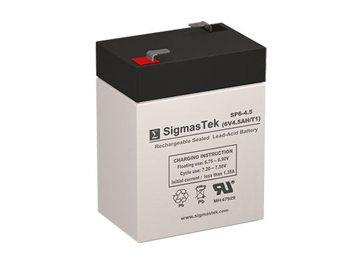 6 Volt 4.5 AH F1 Terminal Replacement Battery H15305
