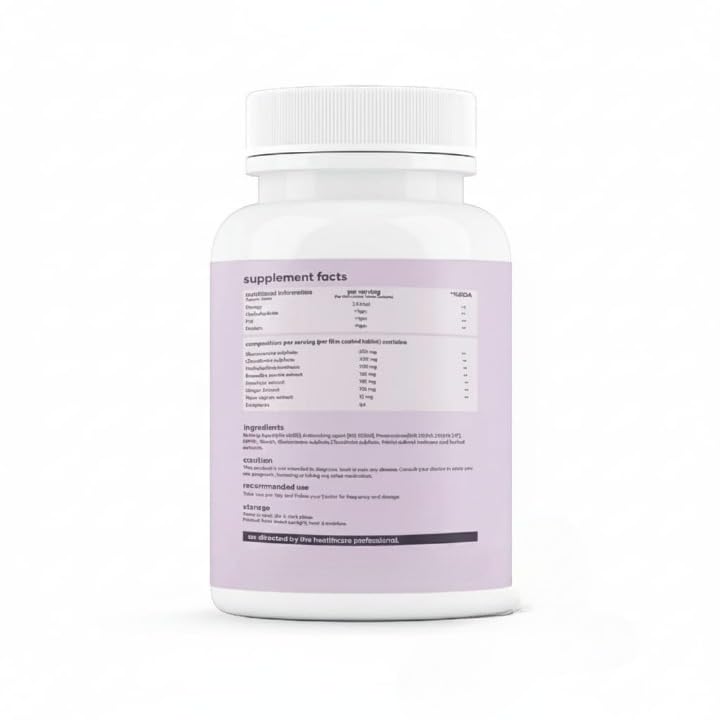 Plant Based Joint Support Tablet with Glucosamine MSM W122