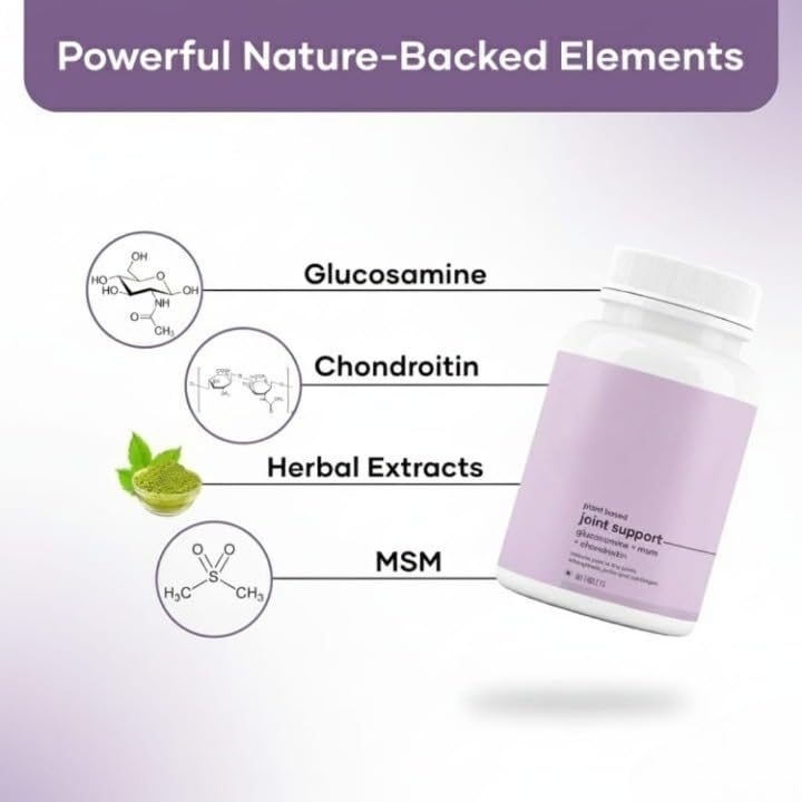 Plant Based Joint Support Tablet with Glucosamine MSM W122