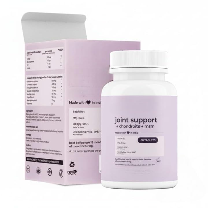 Plant Based Joint Support Tablet with Glucosamine MSM W122
