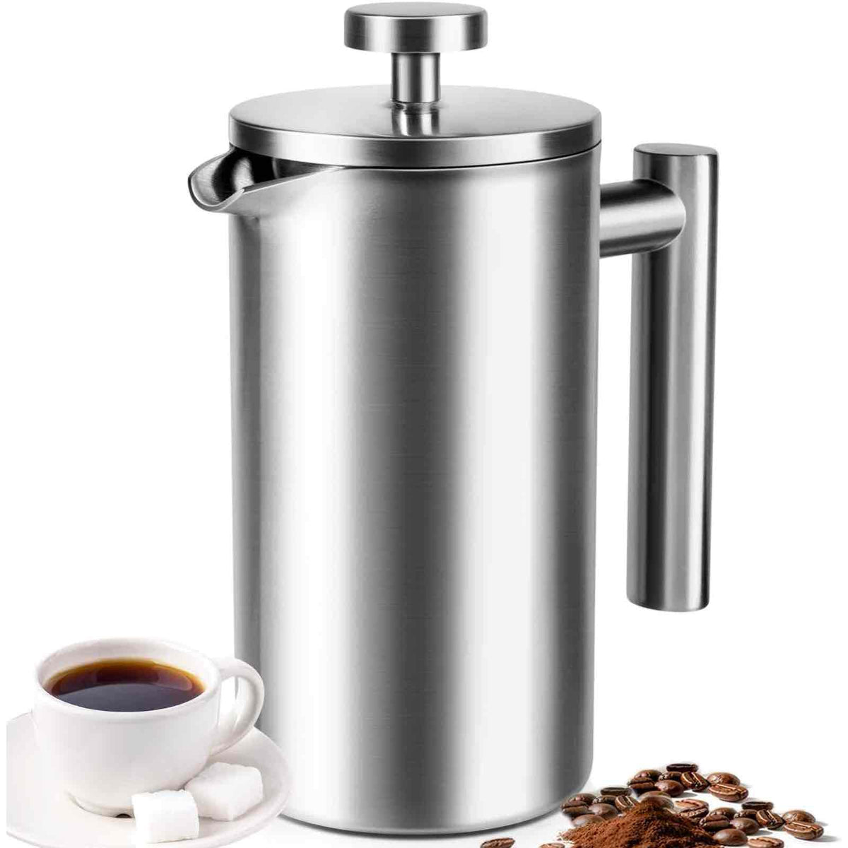 34 oz Stainless Steel French Press L289690