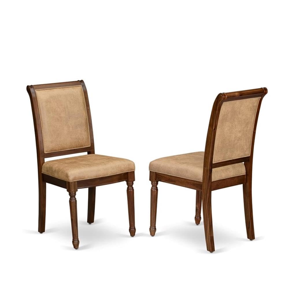 9-Piece Acacia Wood Dining Table Set with Beige PU Leather Chairs R631