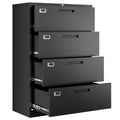 4 Drawer Metal Lateral File Cabinet with Lock Y36639