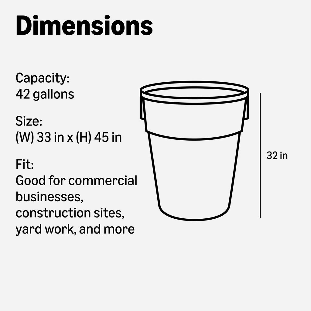 42 Gallon 50 Count 3 Mil Contractor Bag C313