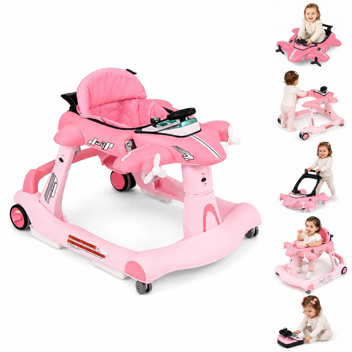 6 in 1 Foldable Baby Walker with Wheels J991