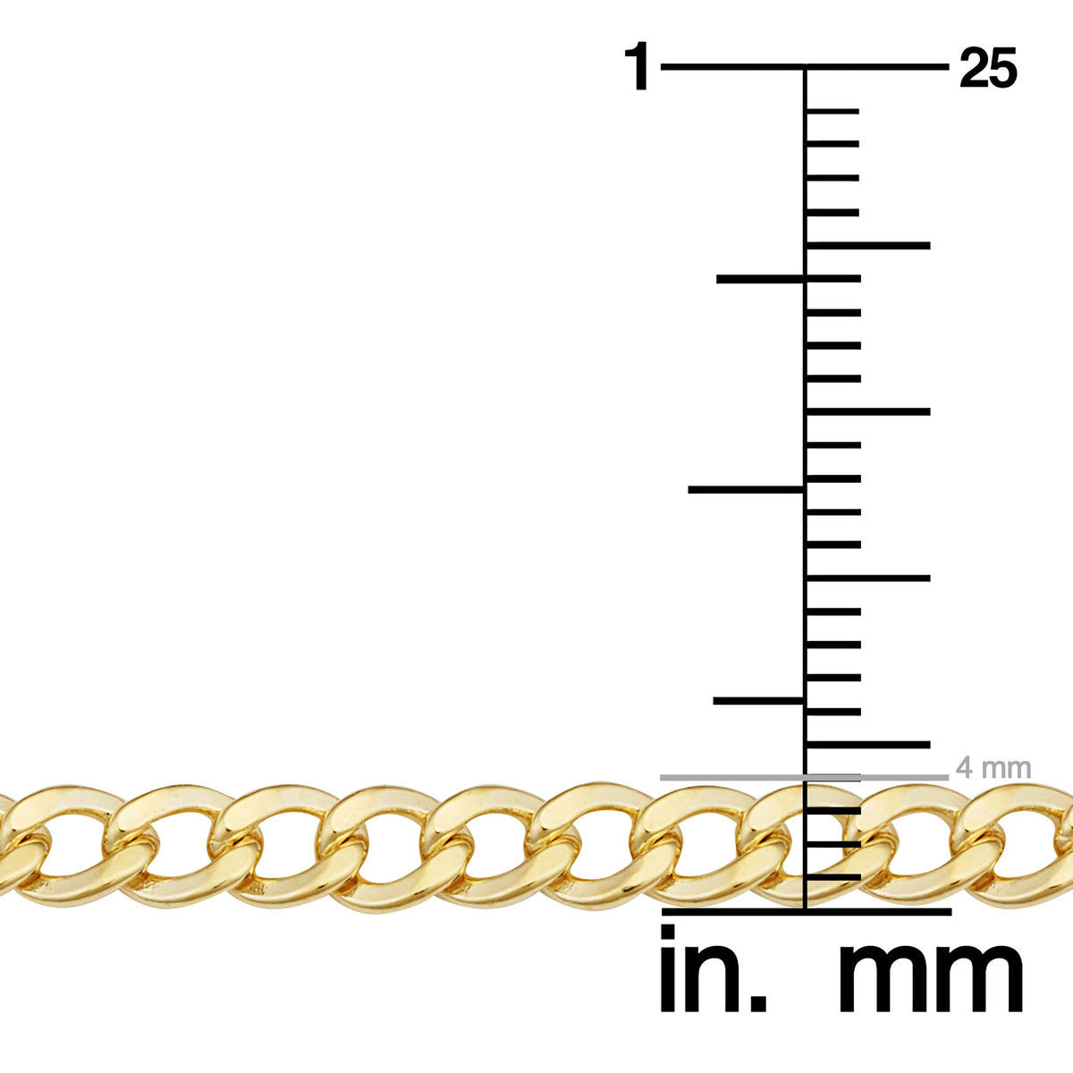 14K Yellow Gold Filled Miami Cuban Chain Necklace R608800