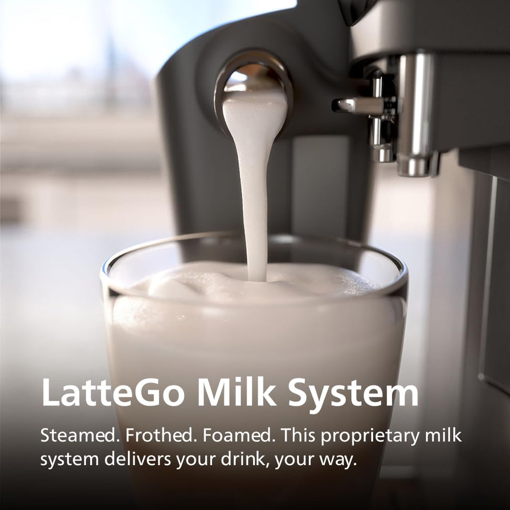 Fully Automatic Espresso Machine with Milk Frother, Black Q40906
