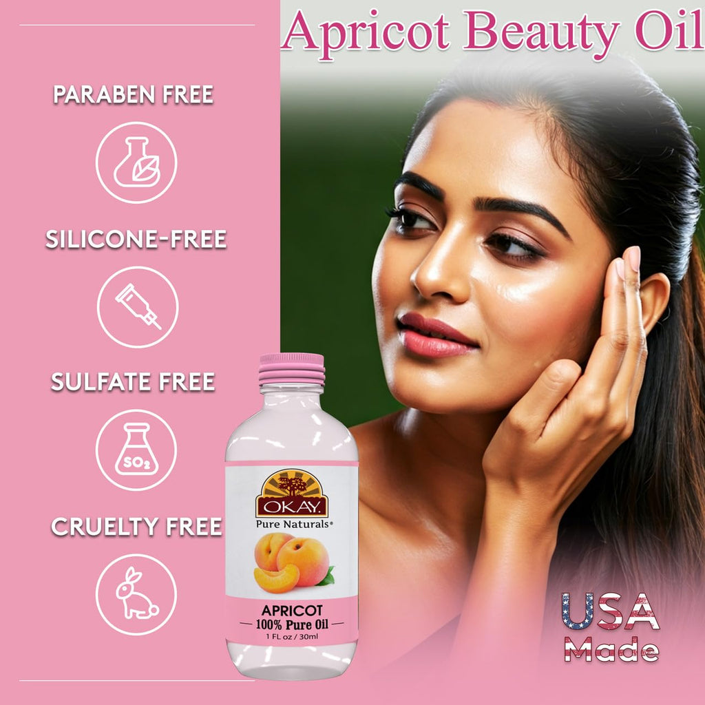 100% Pure Apricot Oil 1 oz W1370