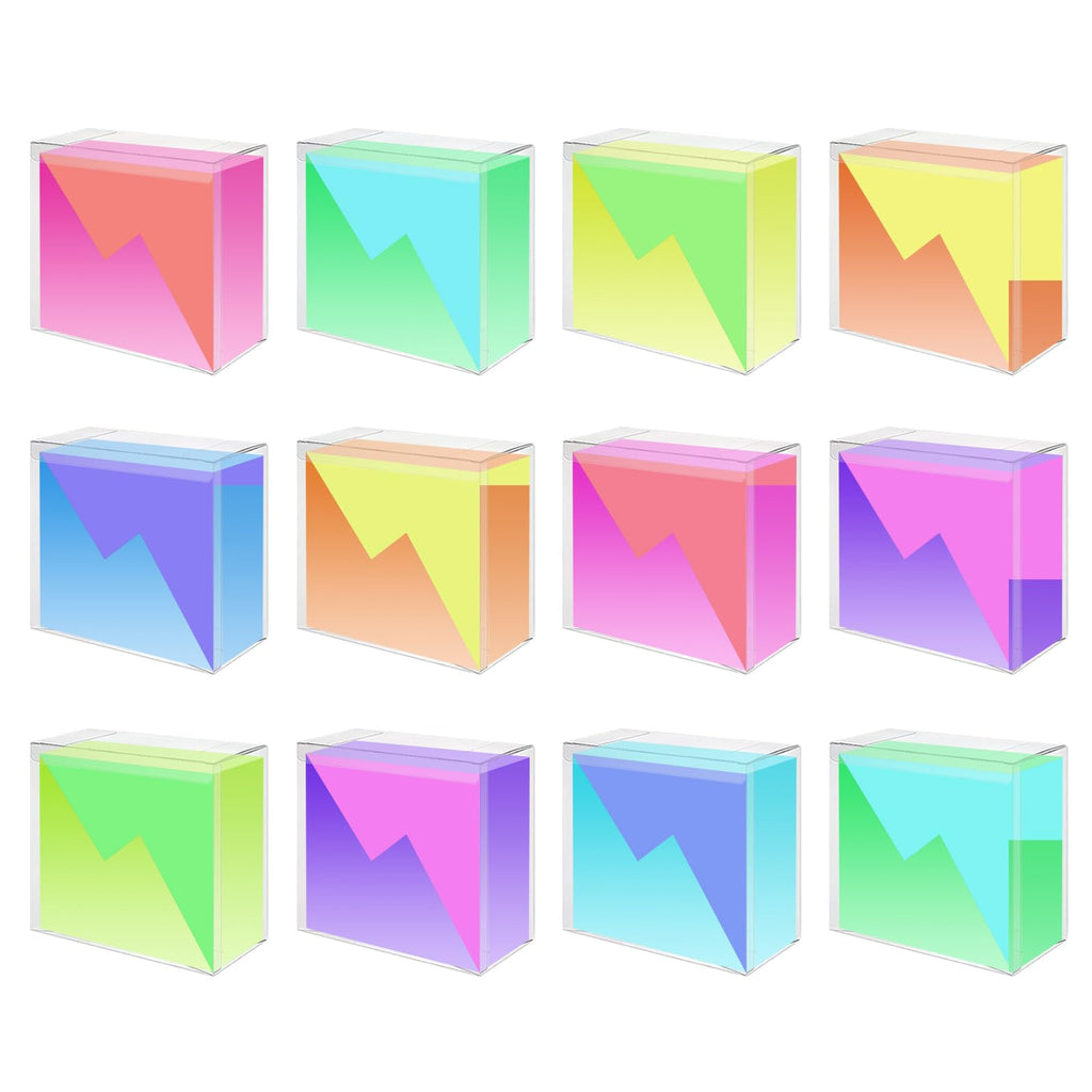 12 Pack Clear PET Plastic Display Storage Case 7.6 x 6.6 x 3.5 Inches U109