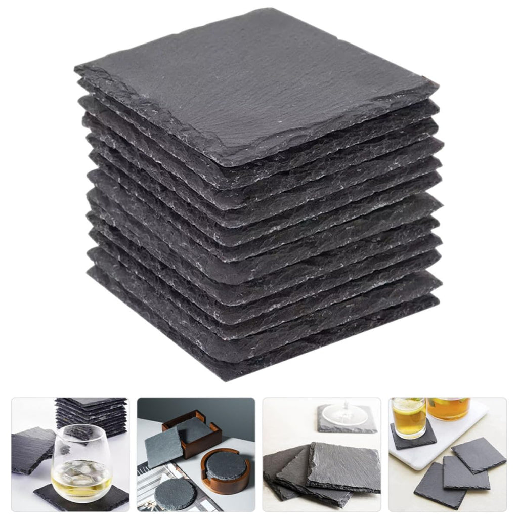 12pcs Natural Stone Drink Coasters I4702