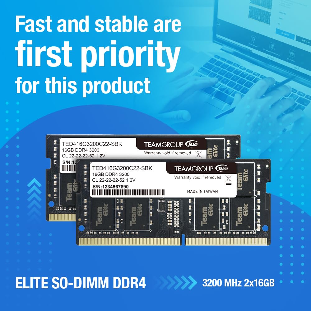 DDR4 16GB Kit 3200MHz SODIMM Laptop Memory D583610