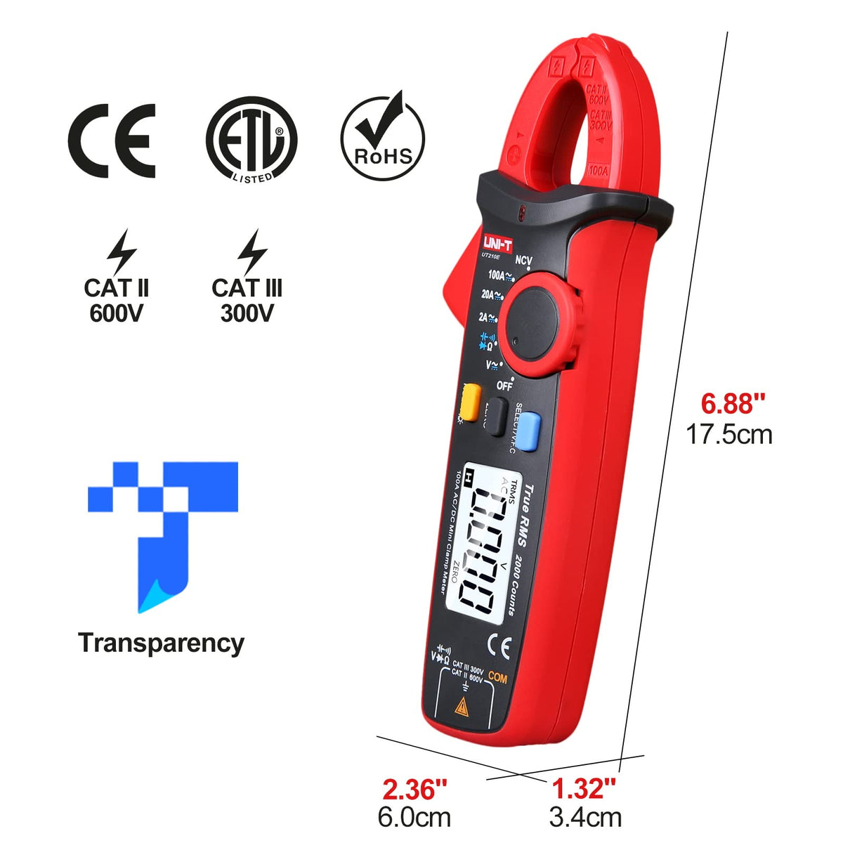 Digital Clamp Meter Multimeter A198587