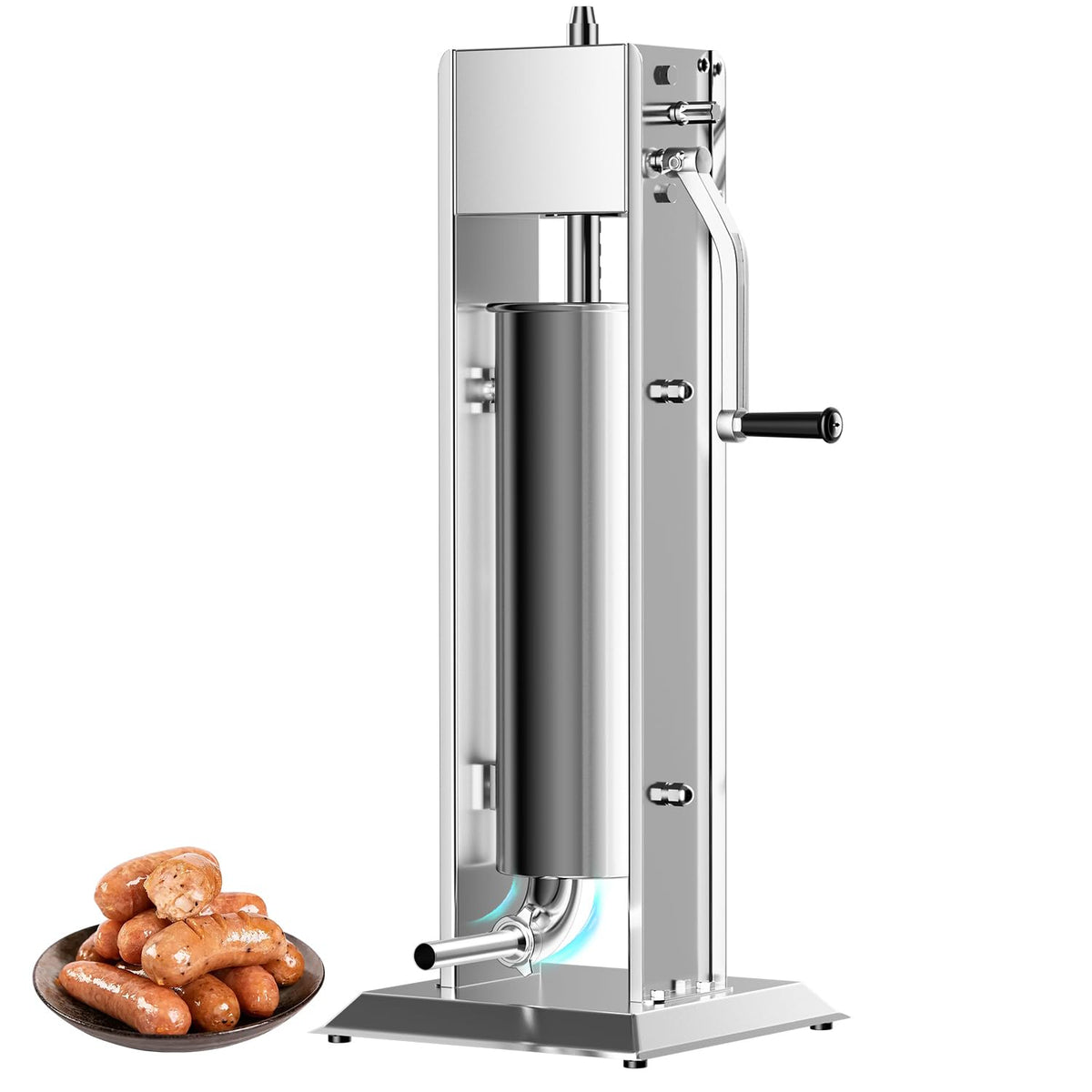Manual Sausage Stuffer 15 Lb with 4 Stainless Steel Stuffing Tubes H67572