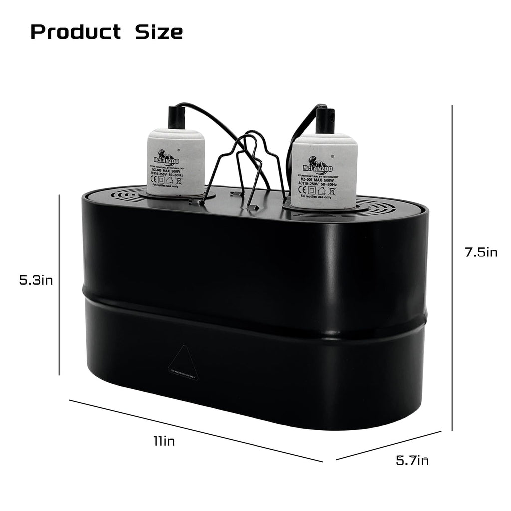 Dual Reptile Light Fixture Deep Dome 150W P82296