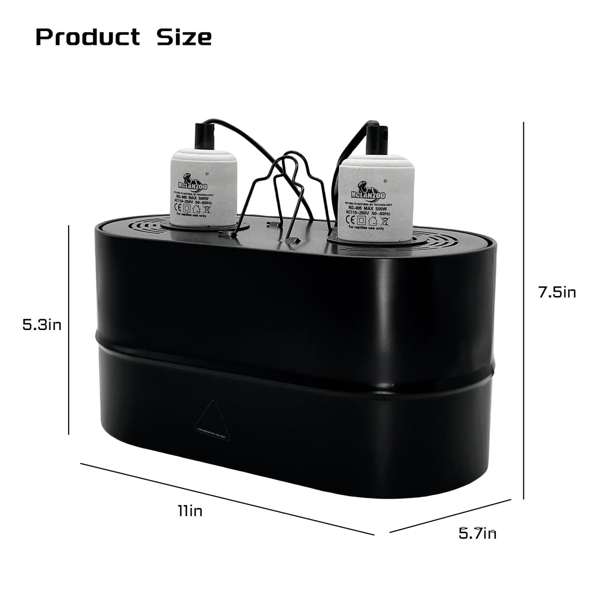 Dual Reptile Light Fixture Deep Dome 150W P82296