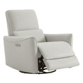 Power Recliner Swivel Glider Chair Cream Y5174