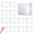 12 Pack Clear PET Plastic Display Storage Case 7.6 x 6.6 x 3.5 Inches U109