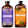 Lavender 4 Fl Oz and Sweet Orange 16 Fl Oz Essential Oil H10076