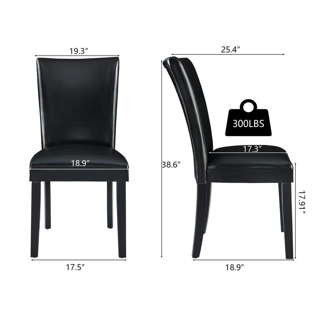 Set of 6 Solid Wood Upholstered Dining Chairs K415