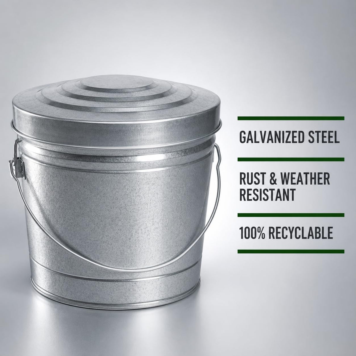 6 Gallon Steel Locking Can with Wire Handle Z872711