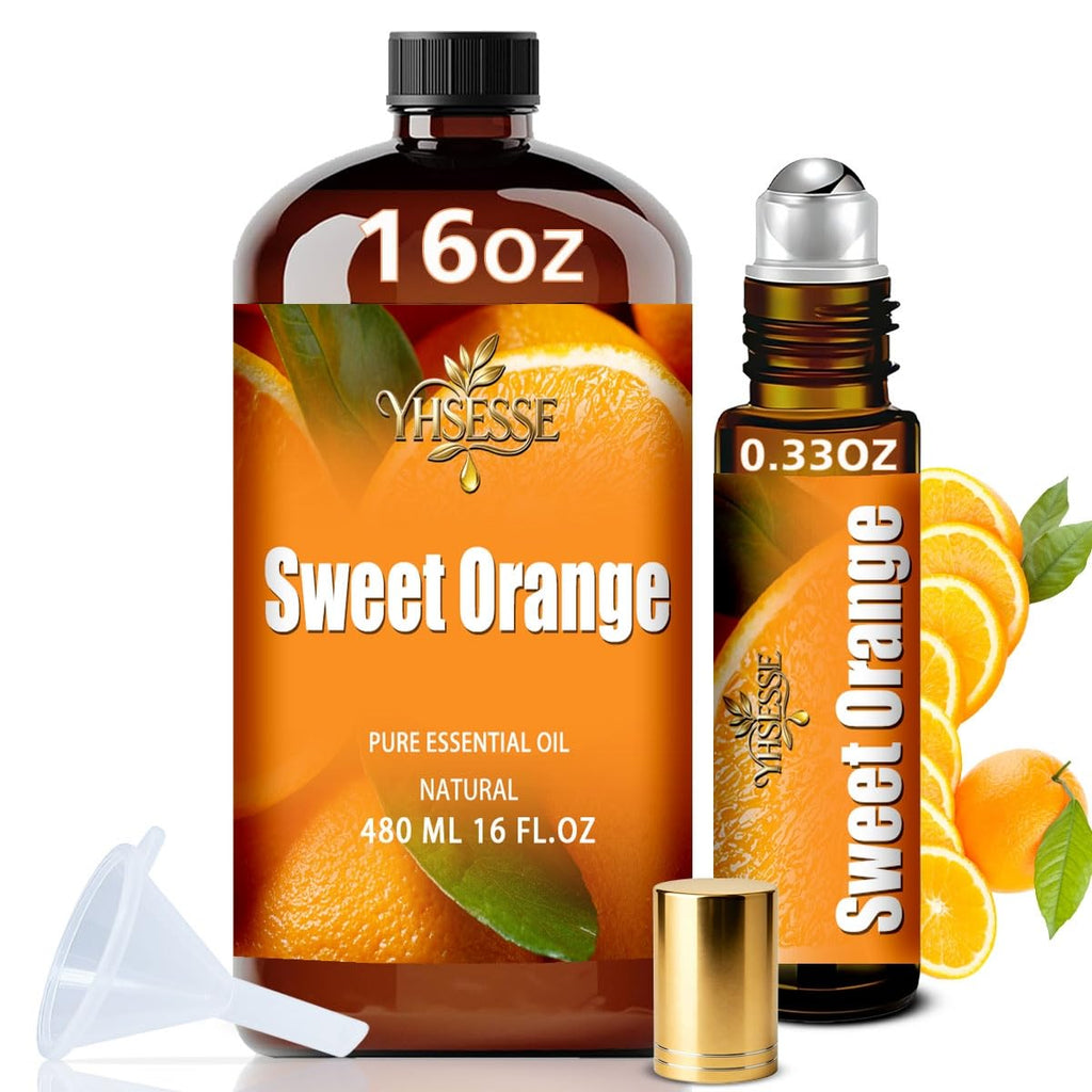 Lavender 4 Fl Oz and Sweet Orange 16 Fl Oz Essential Oil H10076