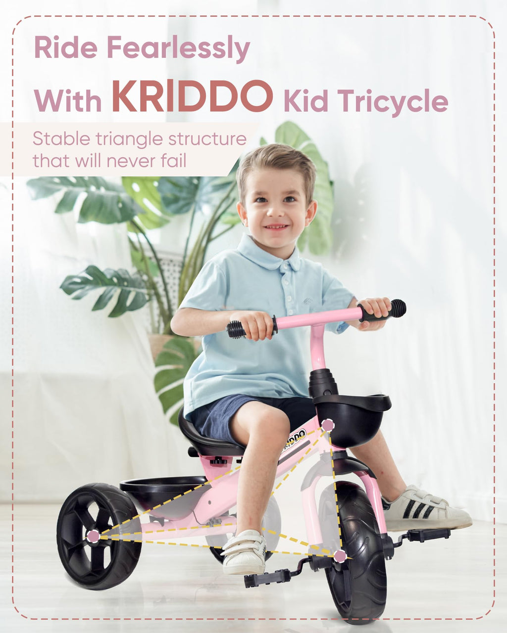 Kids Tricycle with Protective Gear Set R145