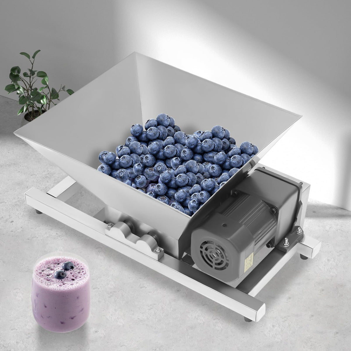 4L Stainless Steel Electric Fruit Crusher Q417