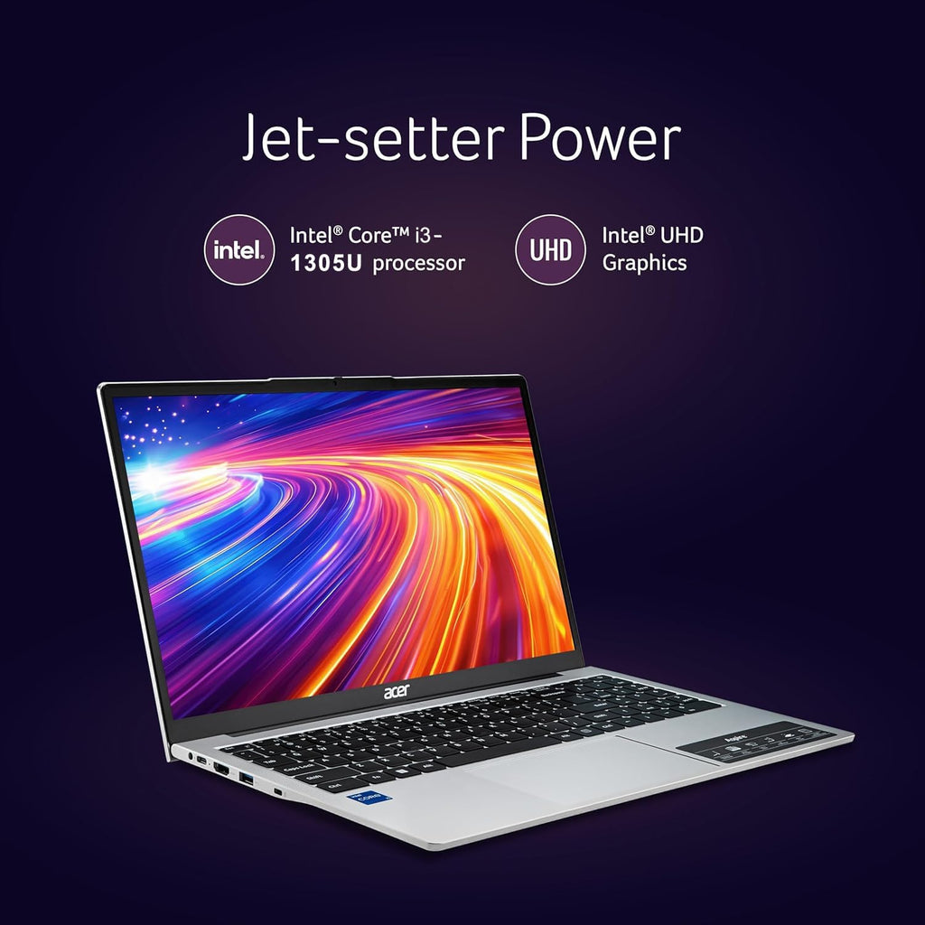 Slim Laptop Intel Core I3 8GB RAM 256GB SSD 15.6" FHD Windows 11 E8473