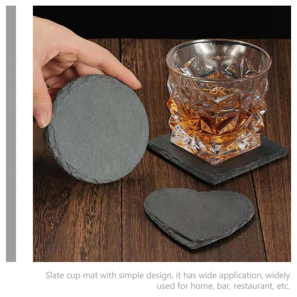 12pcs Natural Stone Drink Coasters I4702