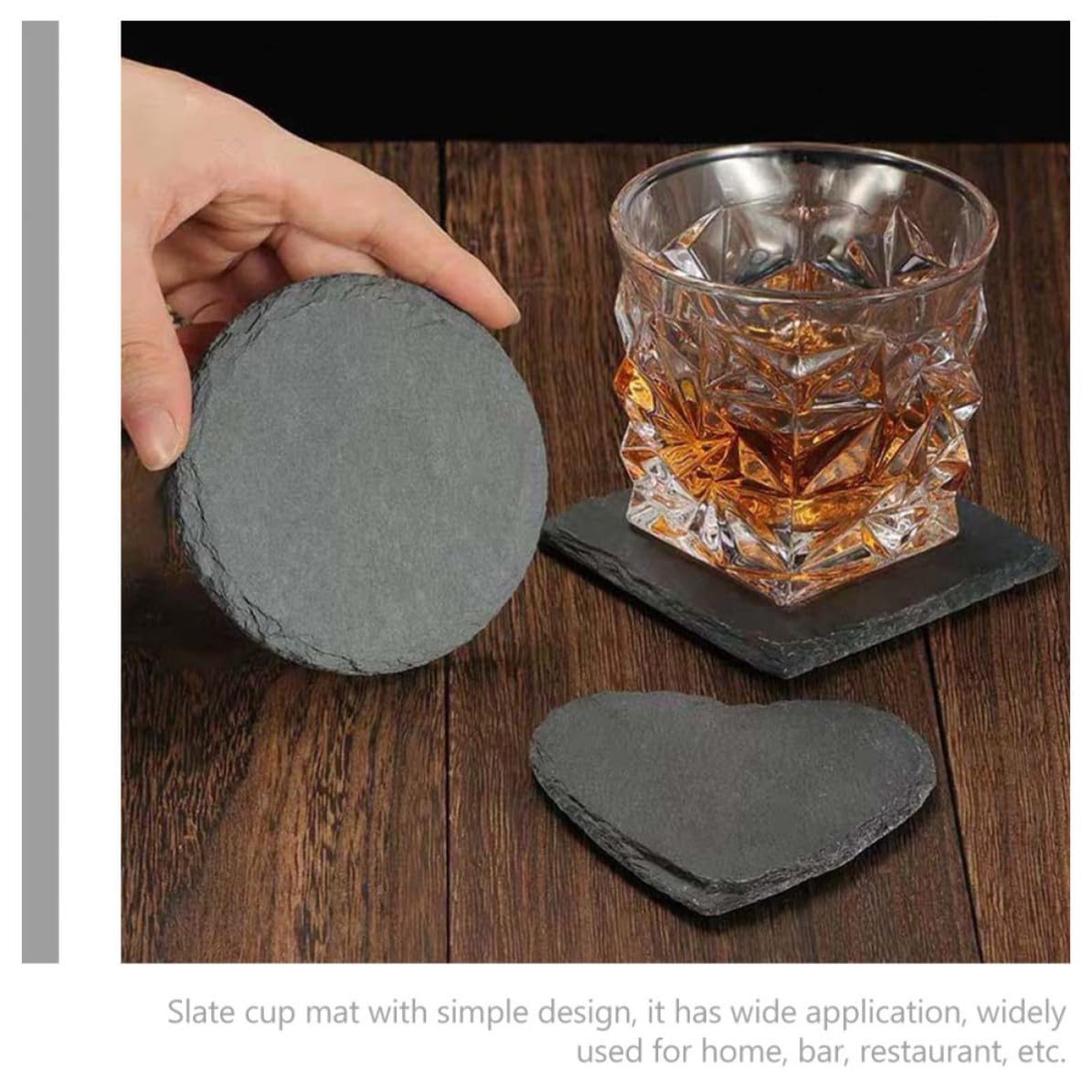 12pcs Natural Stone Drink Coasters I4702