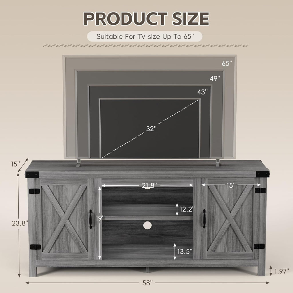 Modern Farmhouse TV Stand for 65" TV Q640017