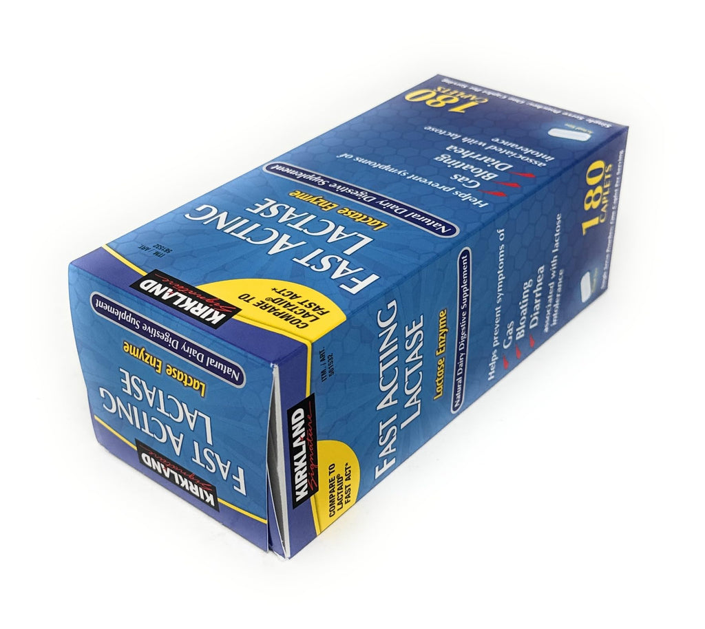 Fast Acting Lactase 180 Caplets Z748
