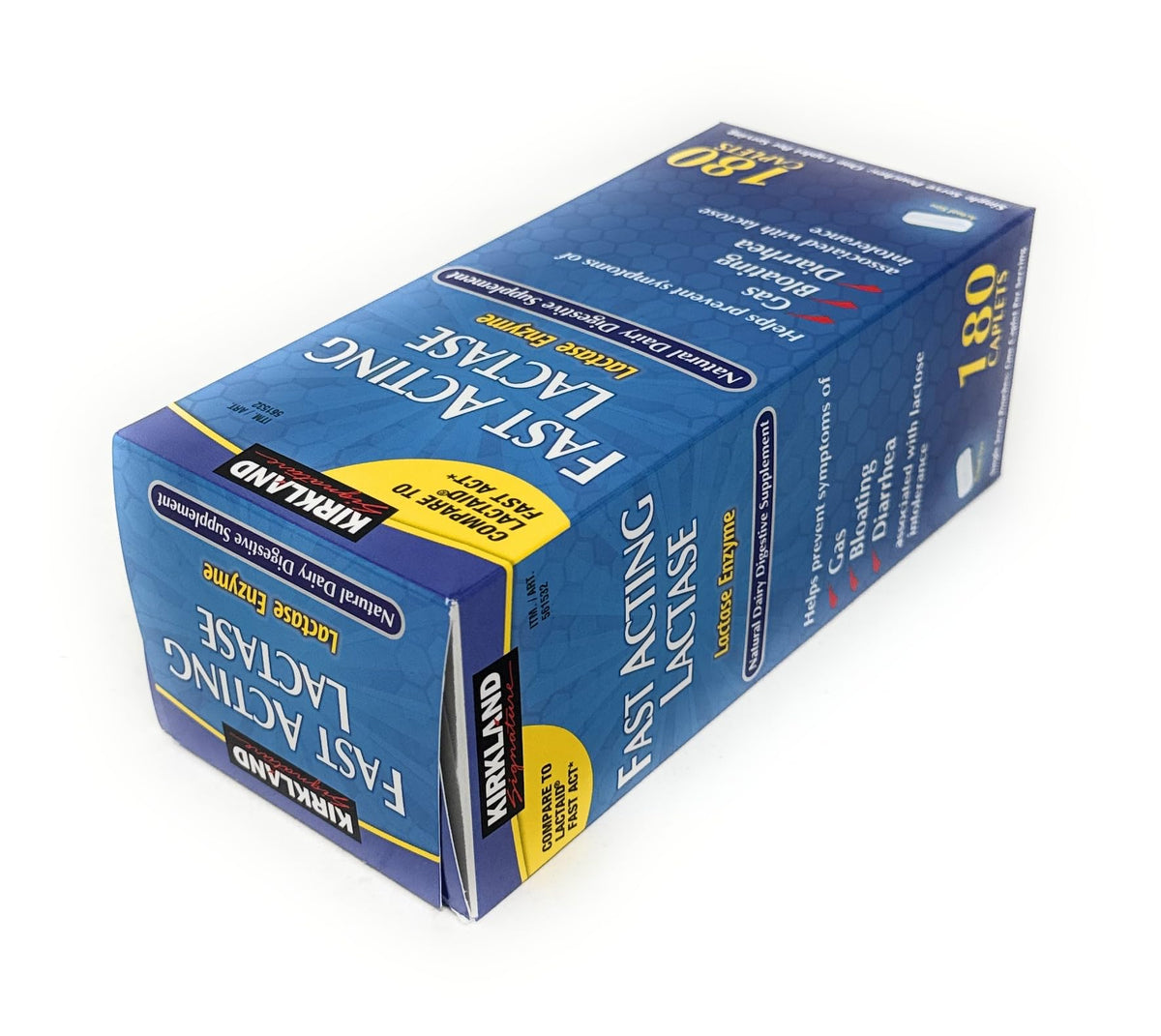 Fast Acting Lactase 180 Caplets Z748