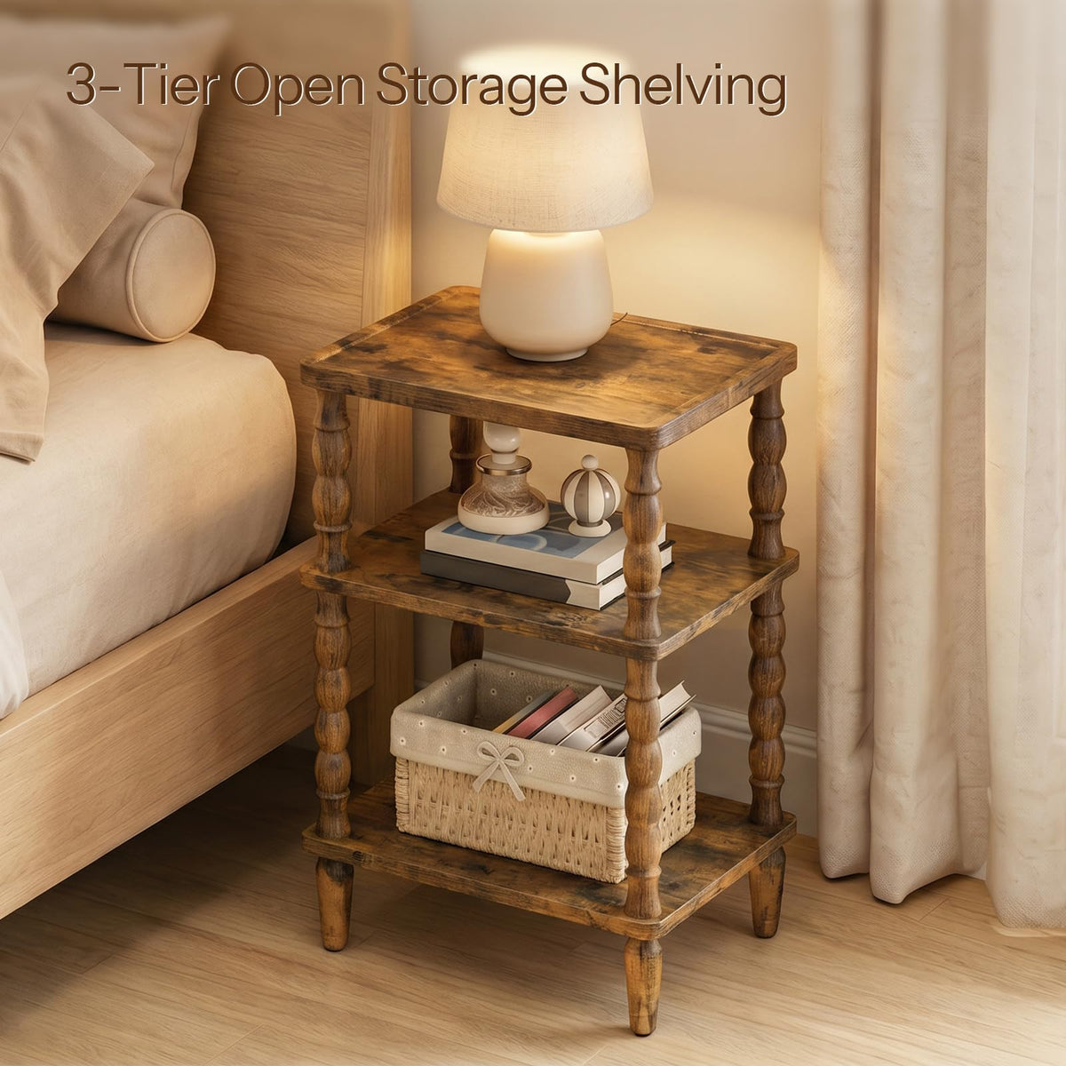 Small 3-Tier End Table W553