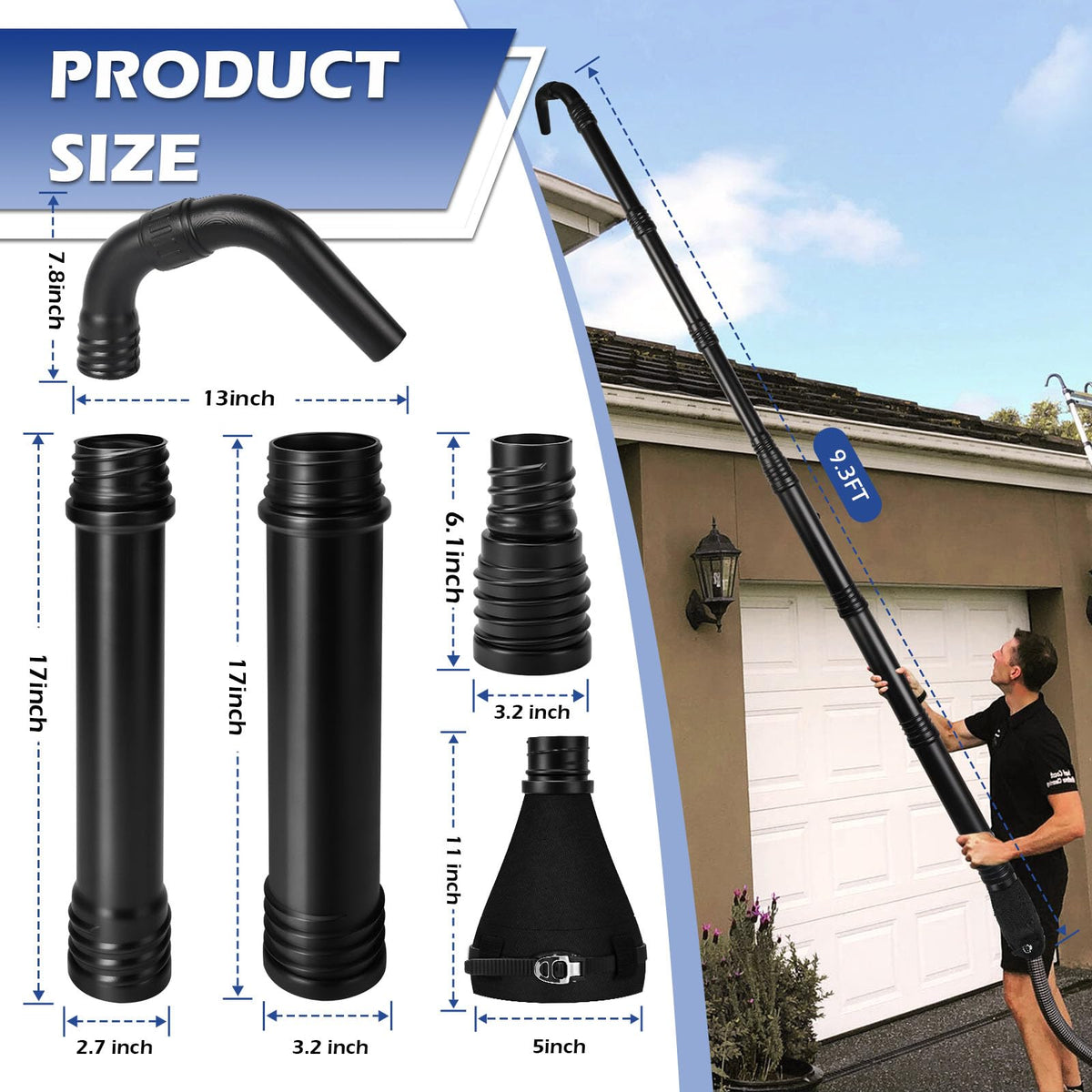 Universal Gutter Cleaning Tools for Leaf Blowers X841289