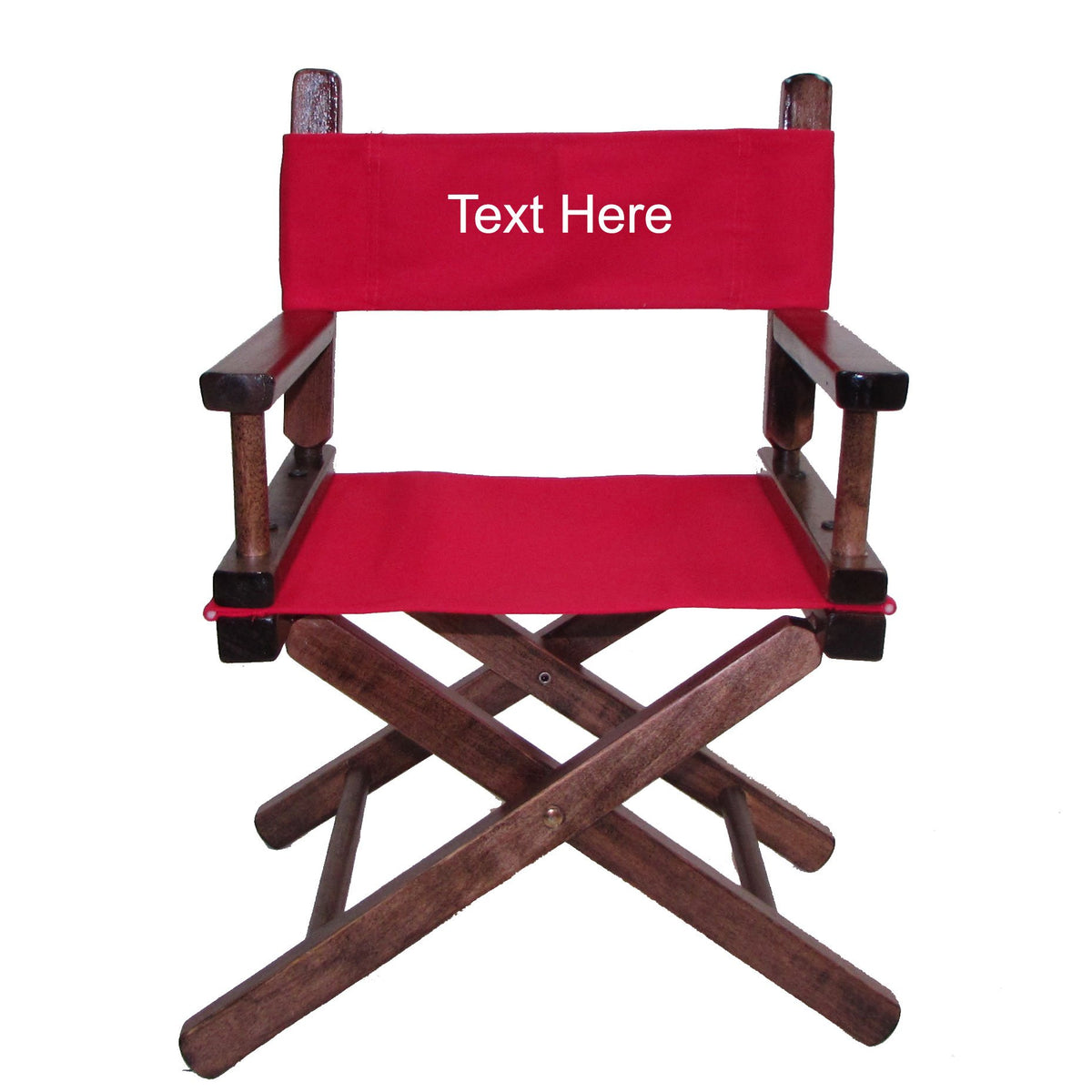 Personalized Embroidered Walnut Frame Toddler's Directors Chair Y728901