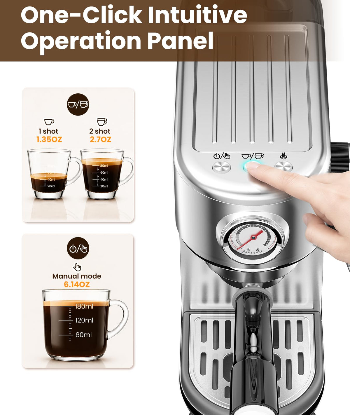 20 Bar Espresso Machine with Milk Frother Z25207