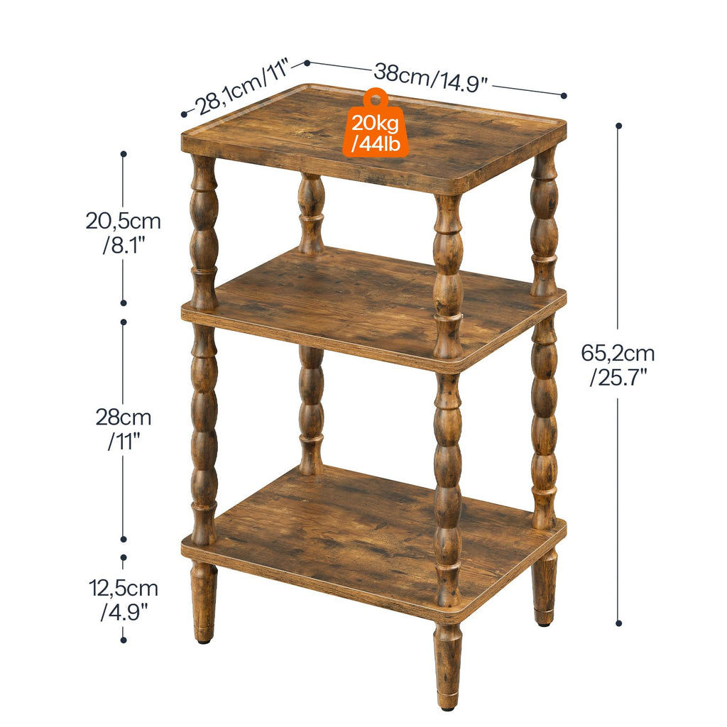 Small 3-Tier End Table W553