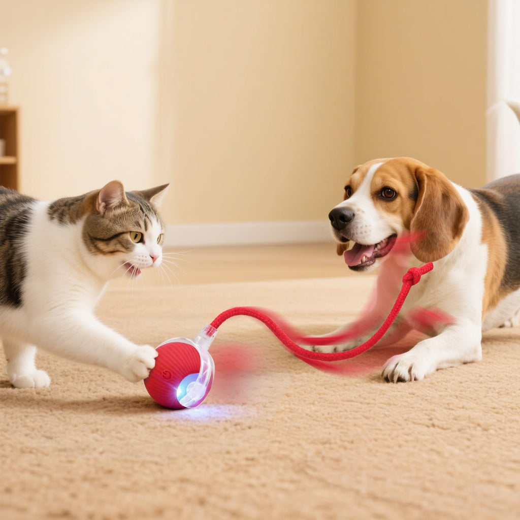 Automatic Rolling Electronic Cat Dog Toy W9982