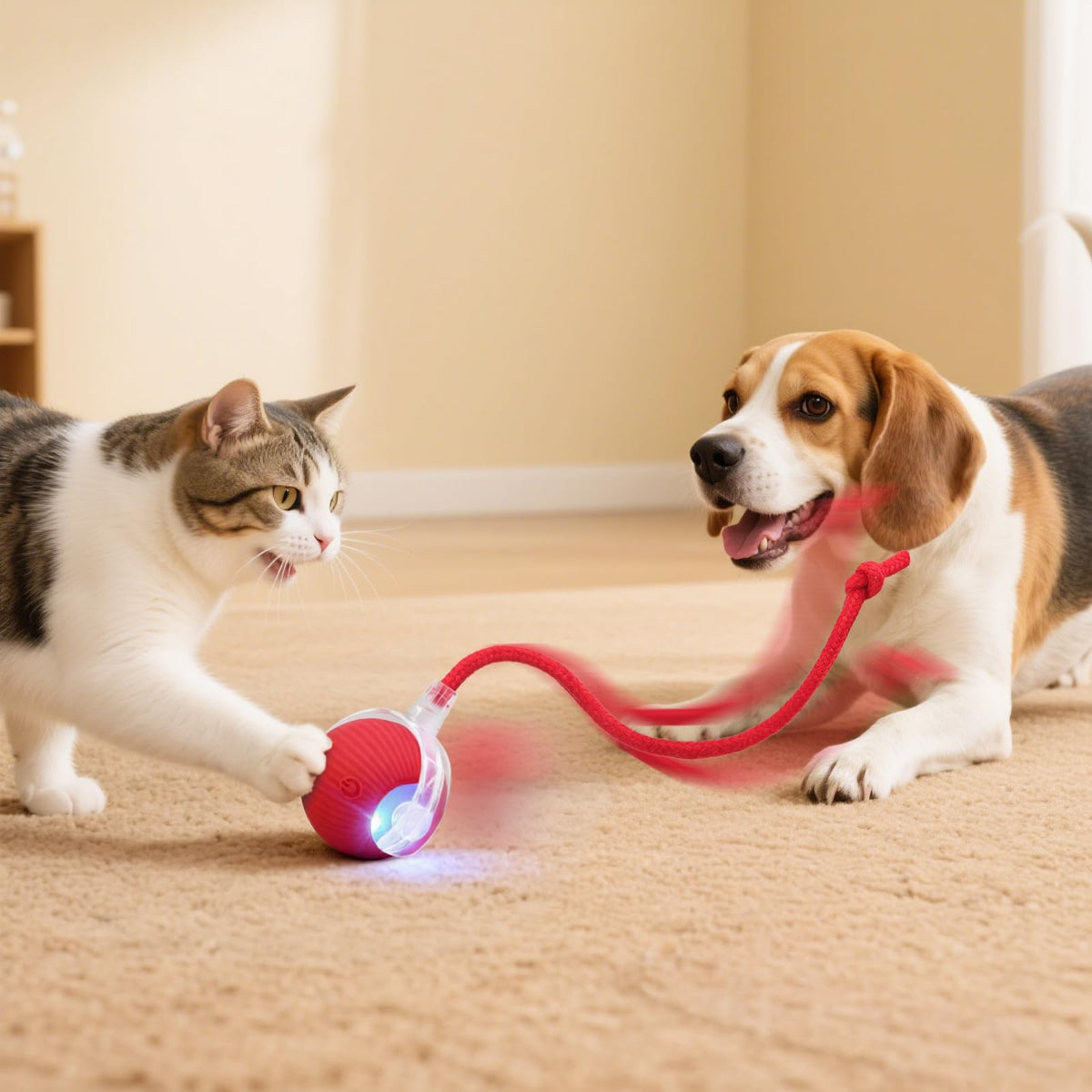 Automatic Rolling Electronic Cat Dog Toy W9982