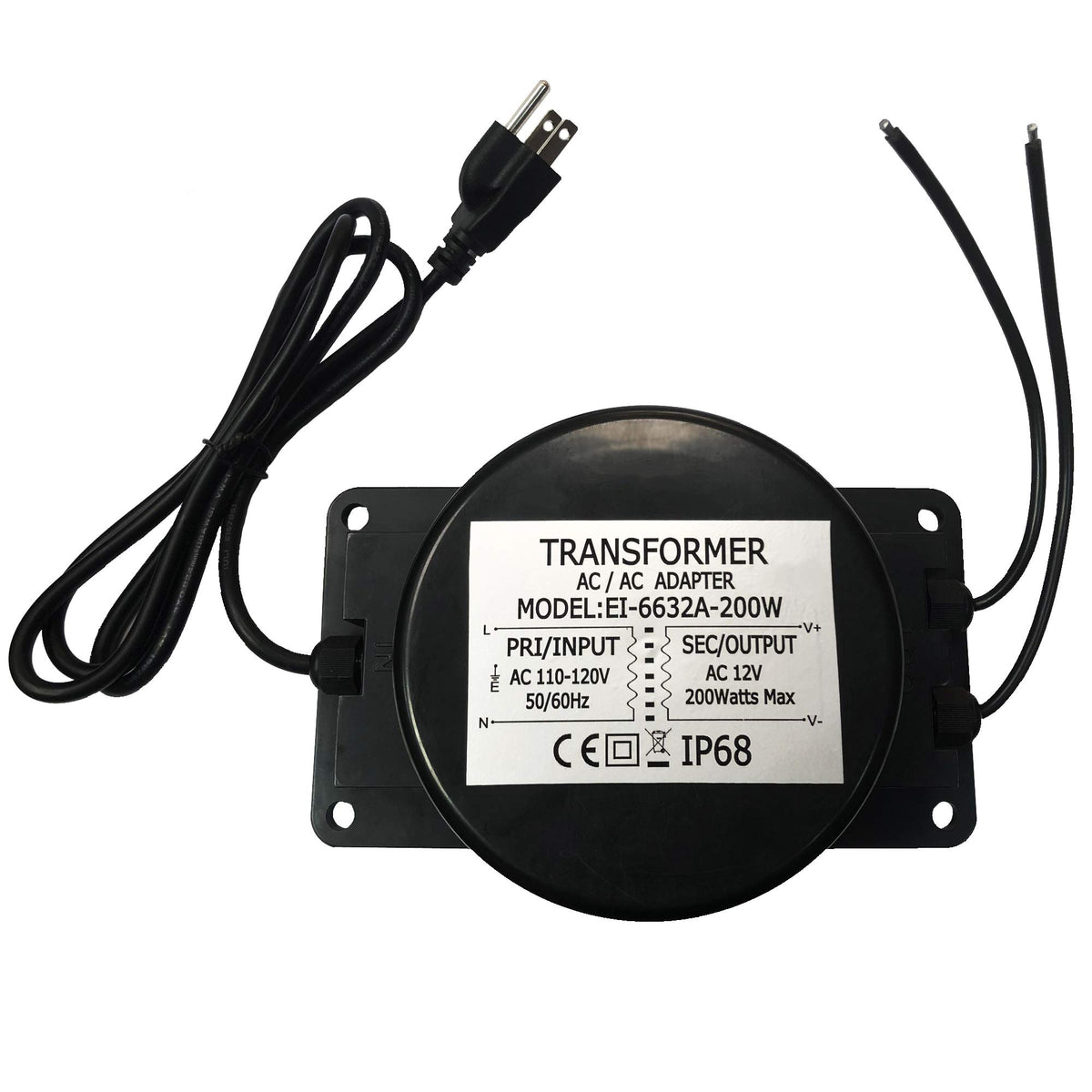 12V AC 200W Waterproof LED Power Supply Transformer W923