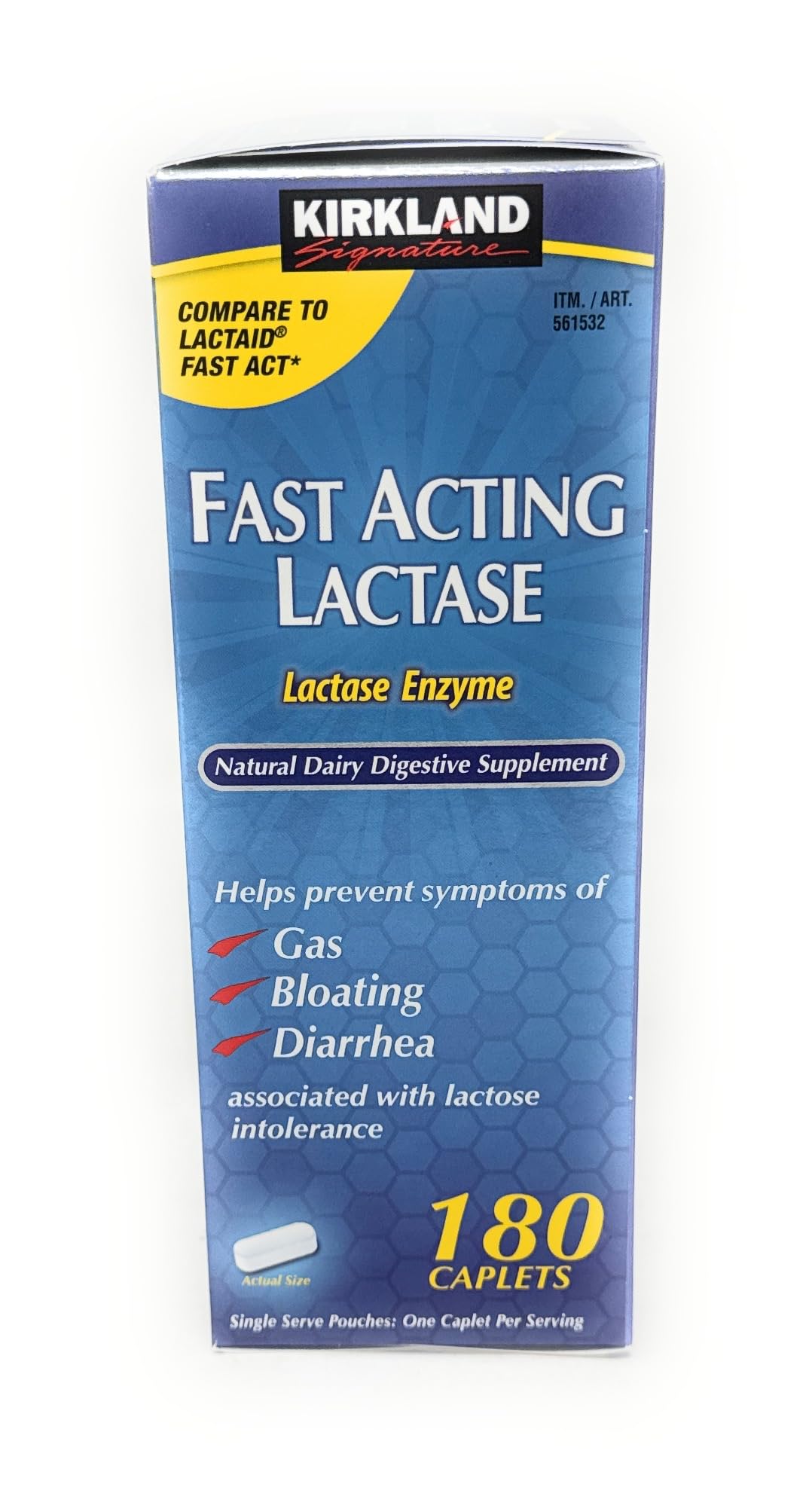 Fast Acting Lactase 180 Caplets Z748