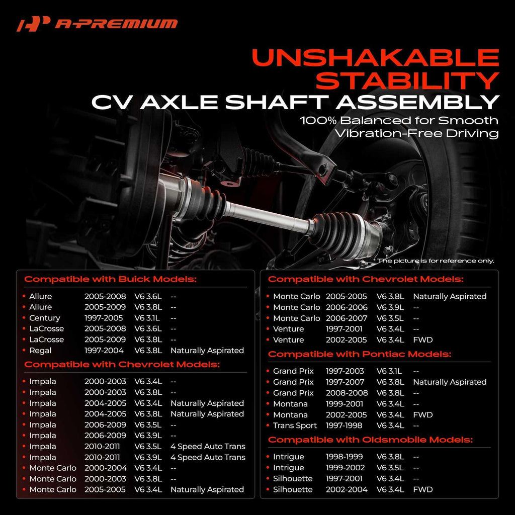 Front Right Passenger Side CV Axle Shaft Assembly X643