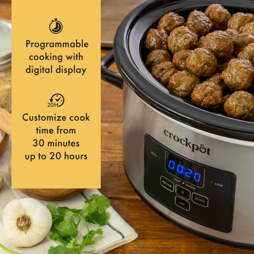 Programmable Slow Cooker, 4 Quart Oval O128