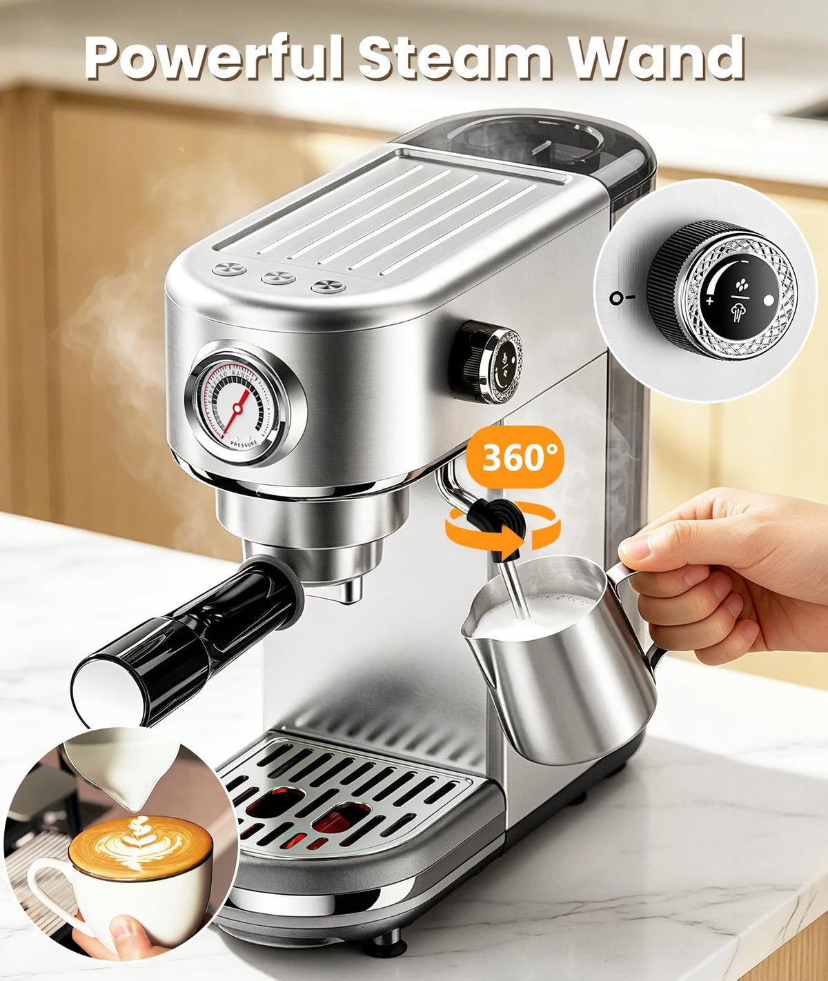 20 Bar Espresso Machine with Milk Frother Z25207