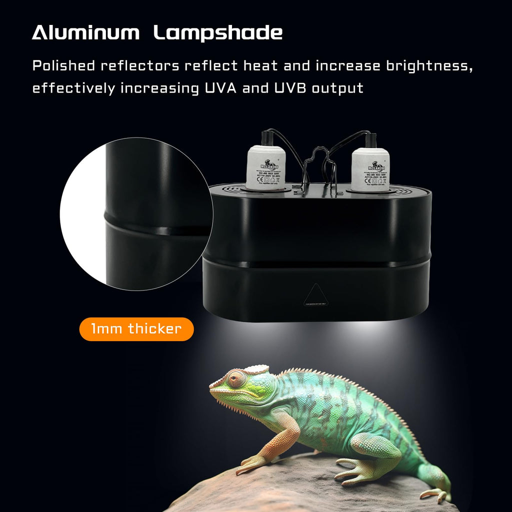 Dual Reptile Light Fixture Deep Dome 150W P82296