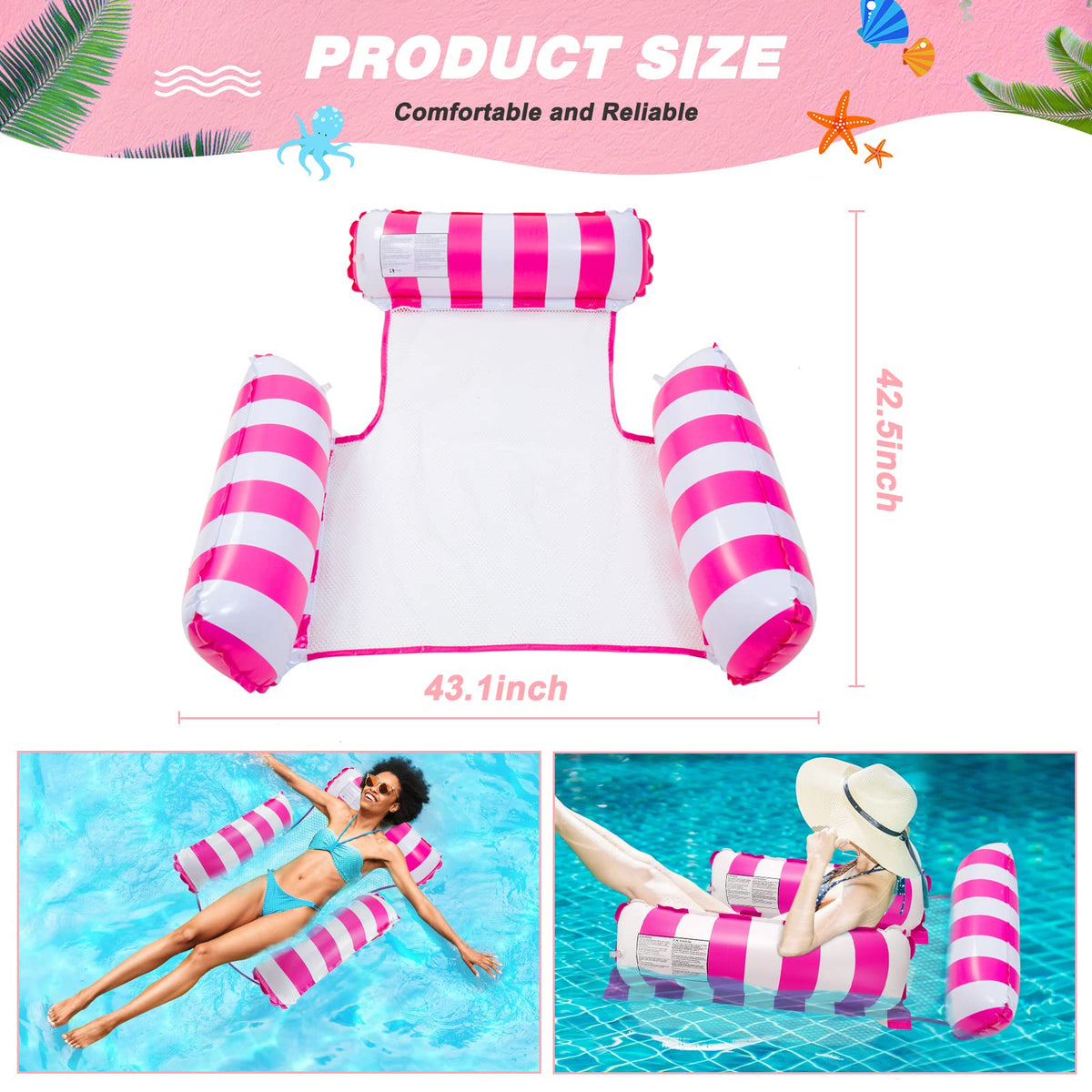Inflatable Pool Float Hammock F72840