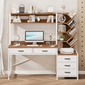 52" Computer Desk with Bookshelf, 5 Drawers & Hutch Y958