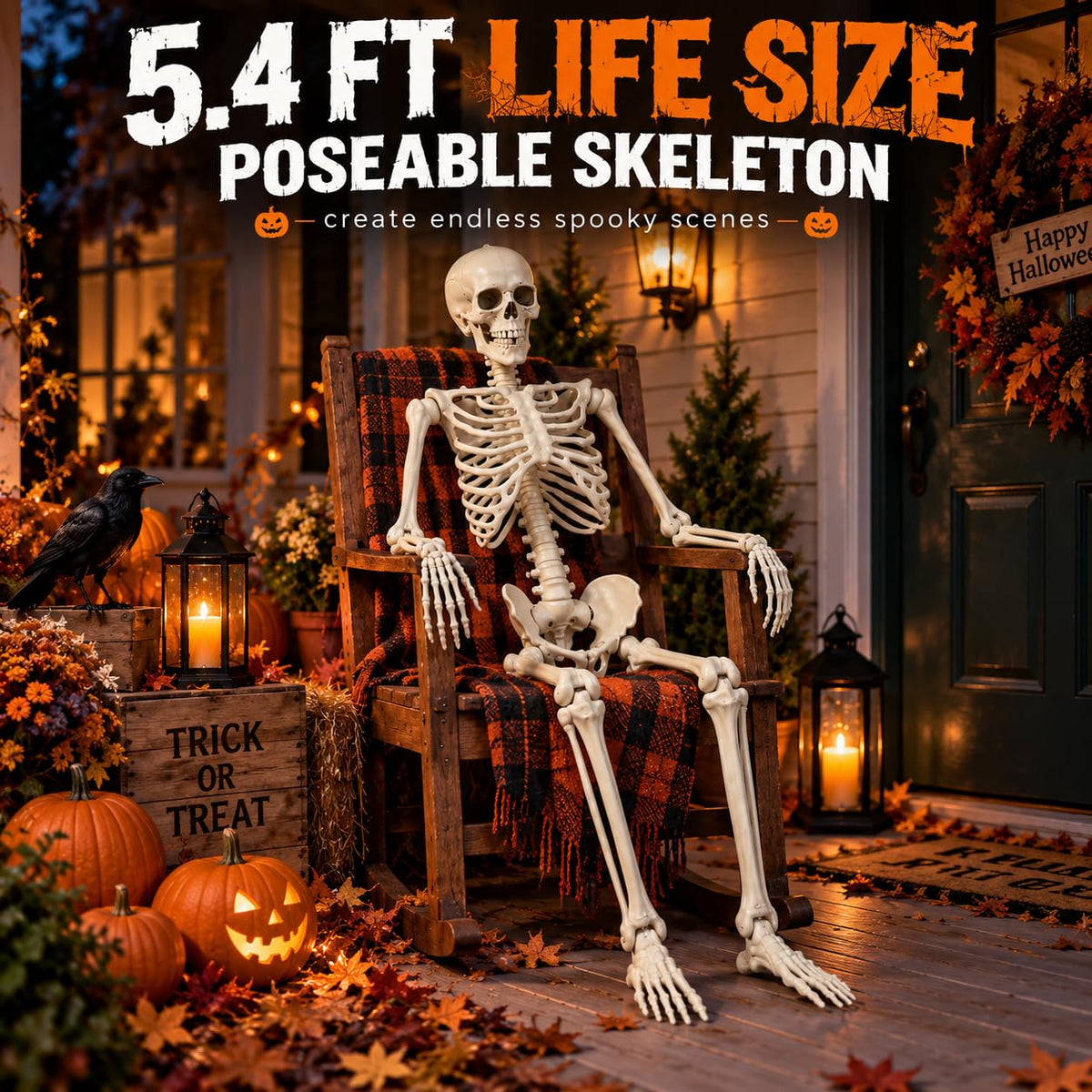 5.4 FT Poseable Skeleton K61970