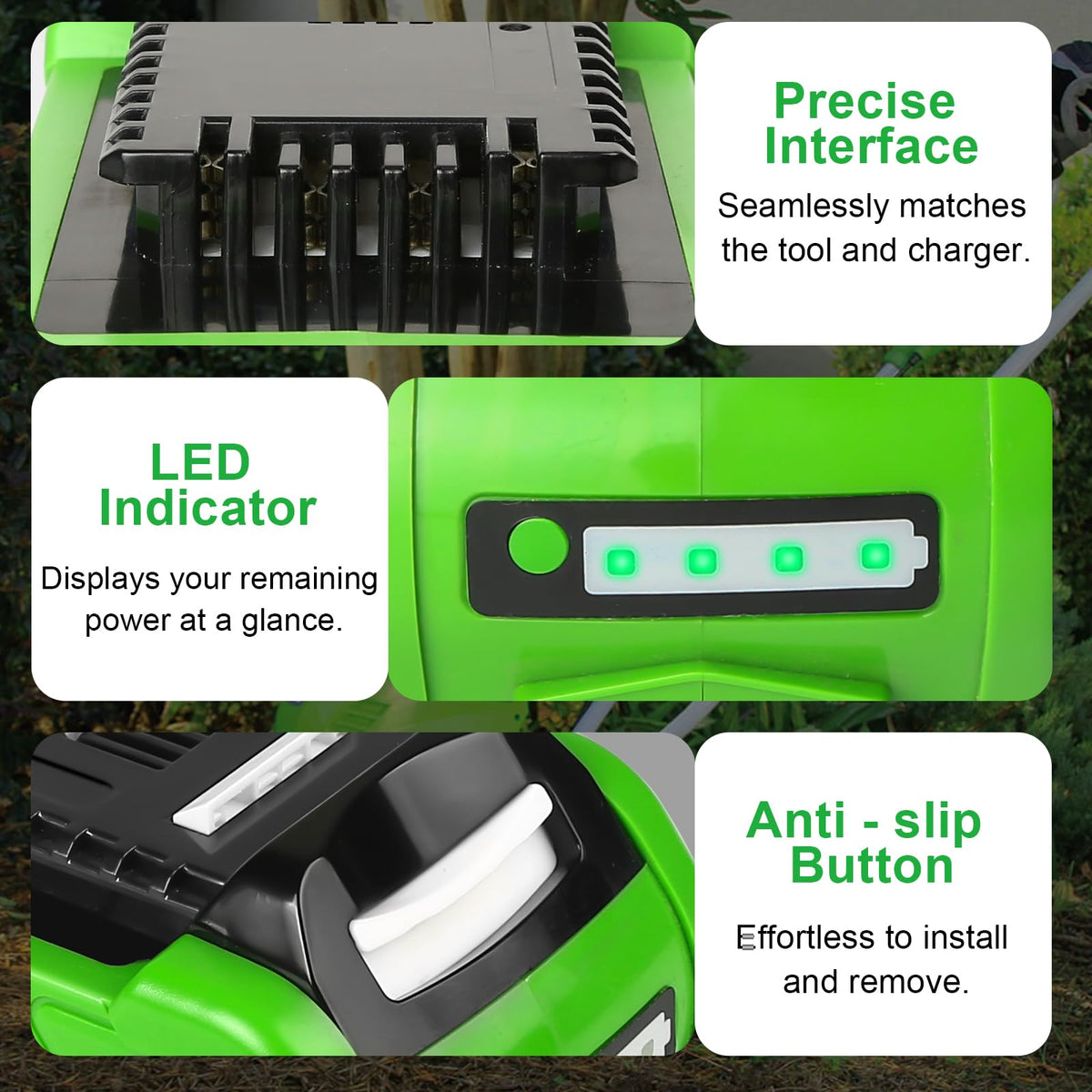 40V 4.0Ah Battery and Charger V8189